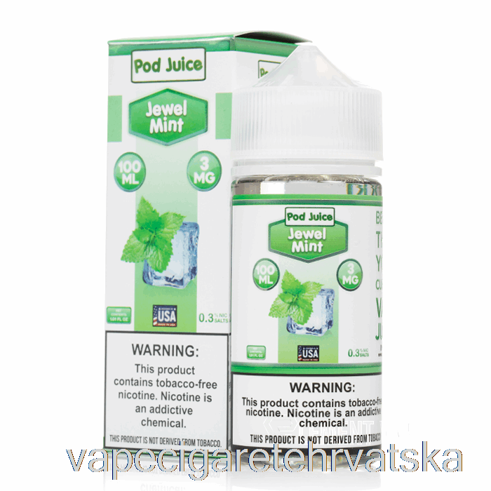 Vape Cigarete Jewel Mint - Mahuna Sok - 100ml 12mg